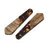 Transparwnt Resin & Walnut Wood Pendants RESI-I354-03F-2