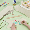 4Pcs Unfinished Wooden Home Display Decorations WOOD-WH0050-075-3