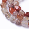 Natural Rutilated Quartz Beads Strands X-G-P433-09-2