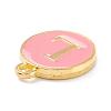 Golden Plated Alloy Enamel Charms X-ENAM-Q437-14L-2