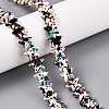 Spray Painted Synthetic Turquoise Beads Strands UNKW-T001-11G-1