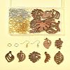 DIY Leaf Dangle Earring Making Kits DIY-FS0008-63A-9
