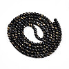 Baking Paint Glass Beads Strands DGLA-N003-4mm-B10-3