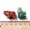 Natural Gemstone Carved Elephant Statues Ornament G-P525-09-3