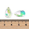 Faceted Teardrop Glass Pendants GLAA-O008-A25-3