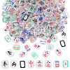 200Pcs Mahjong Resin Cabochons MRMJ-WH0089-40-1