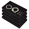 Rectangle Velvet Jewelry Display Trays for Rings ODIS-WH0113-14A-1