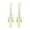 Alloy Macrame Pouch Dangle Earring for Stone Bead Holders EJEW-TA00288-1