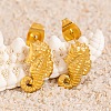 304 Stainless Steel Stud Earrings LS-EJEW-C162-02A-G-1