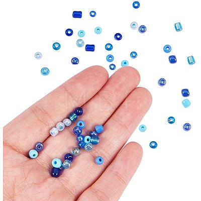 Mixed Style 6/0 Round Glass Seed Beads SEED-PH0006-4mm-03-1