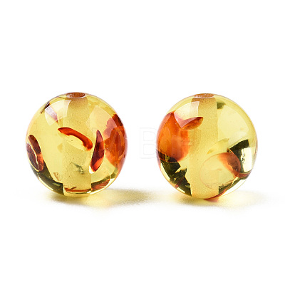 Resin Imitation Amber Beads RESI-N034-01-C03-1