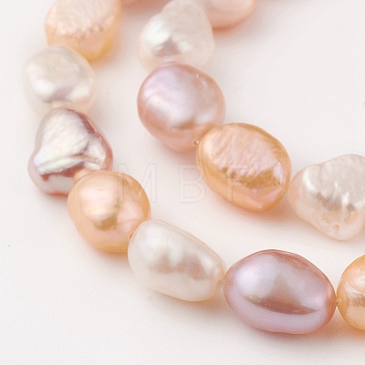 Natural Cultured Freshwater Pearl Beads Strands PEAR-G007-14-1