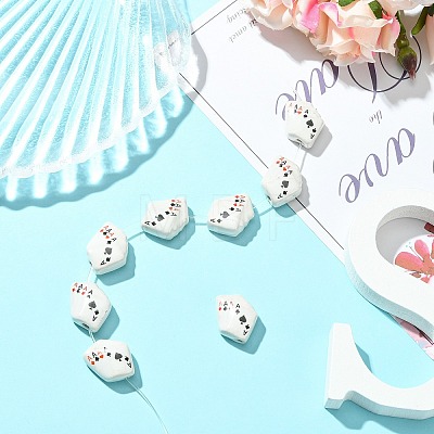 8Pcs Handmade Porcelain Beads PORC-CJ0001-32-1