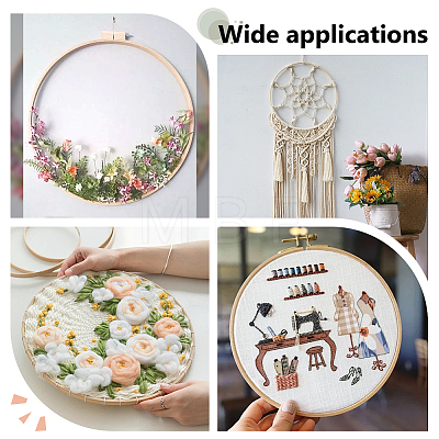 9Pcs 9 Styles Bamboo Embroidery Hoops DIY-GO0003-09-1
