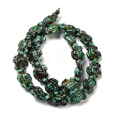 Synthetic Turquoise Dyed Beads Strands G-P507-05D-1