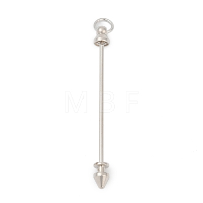 Alloy Bar Beadable Keychain for Jewelry Making DIY Crafts KEYC-A015-01P-1