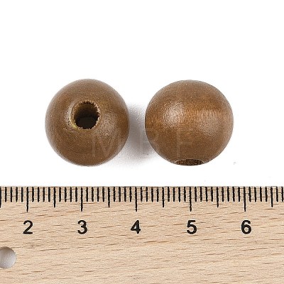 Wood European Beads WOOD-M014-01E-1