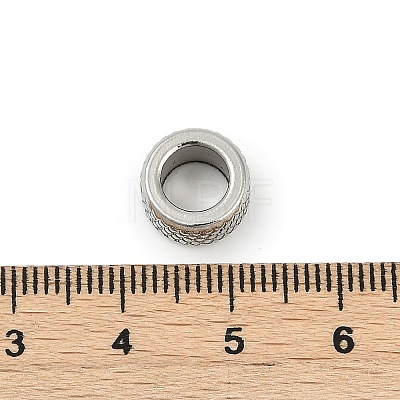 304 Stainless Steel European Beads STAS-R140-04P-1