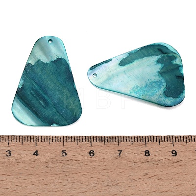Dyed Natural Shell Pendants SHEL-C010-13E-1