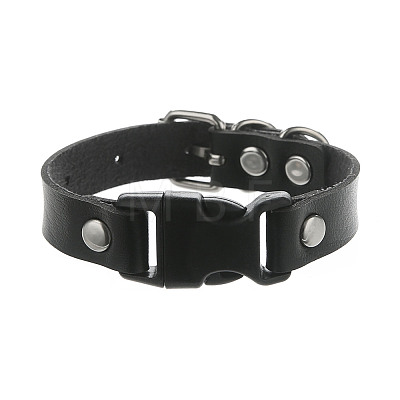 Imitation Leather & Alloy & Plastic Bracelets for Men Women FS-WG10CE2-01-1
