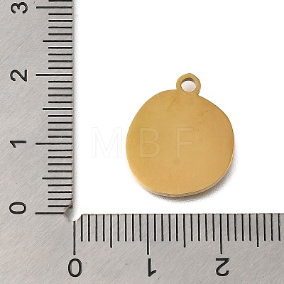 PVD Vacuum Plating 201 Stainless Steel Pendants STAS-C111-25G-1