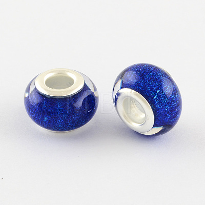 Large Hole Resin European Beads OPDL-R118-05B-1