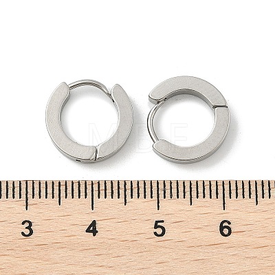 Tarnish Resistant 202 Stainless Steel Huggie Hoop Earrings EJEW-O087-09A-P-1