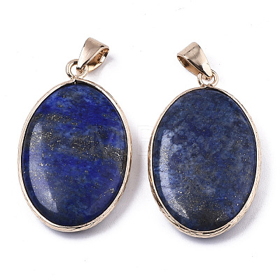 Natural Lapis Lazuli Pendants G-N326-31A-1