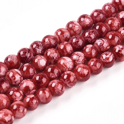 Baking Paint Glass Beads Strands DGLA-N003-4mm-A02-1