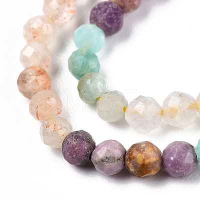 Natural & Synthetic Mixed Gemstone Beads Strands G-D080-A01-02-06-1