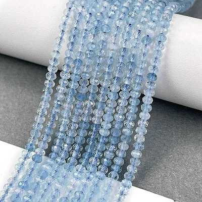 Natural Aquamarine Beads Strands LS-G-L587-B02-01-1