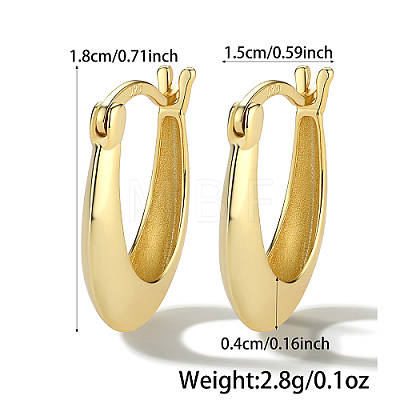 925 Sterling Silver Hoop Earrings WZ0712-2-1