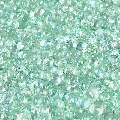 Transparent Electroplate Glass Beads EGLA-Q138-01E-1