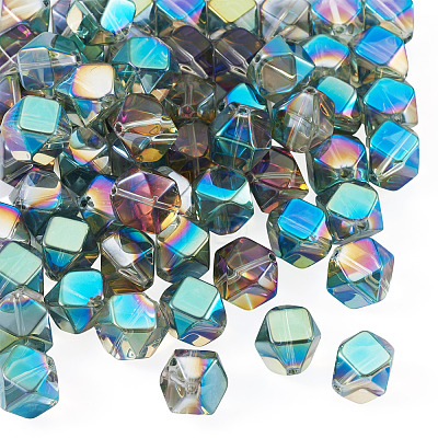 60Pcs 2 Colors Electroplate Glass Beads EGLA-TADJ0001-19B-1