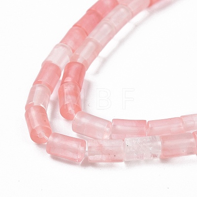 Cherry Quartz Glass Beads Strands G-G990-C09-1