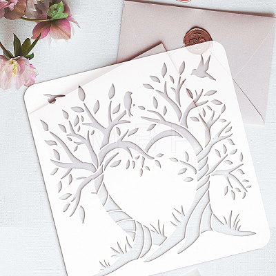 PET Hollow Out Drawing Painting Stencils DIY-WH0391-0040-1