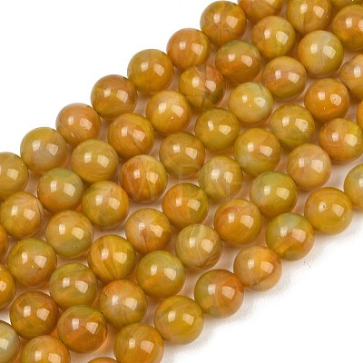 Handmade Lampwork Beads Strand LAMP-B056-10mm-04-1