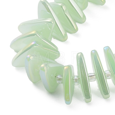 Electroplate Glass Beads Strands EGLA-R114-01J-1