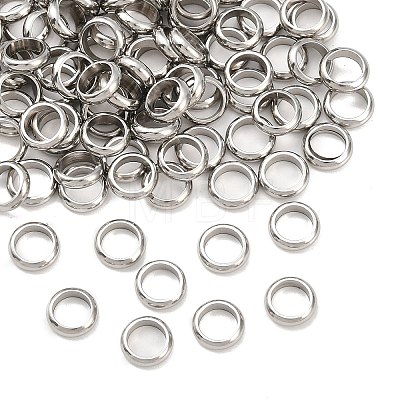Tarnish Resistant Ring 304 Stainless Steel Spacer Beads STAS-N020-11-7mm-1