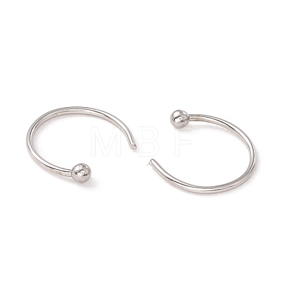 C-Shaped 304 Stainless Steel Ear Cuff Findings STAS-G266-17A-P-1