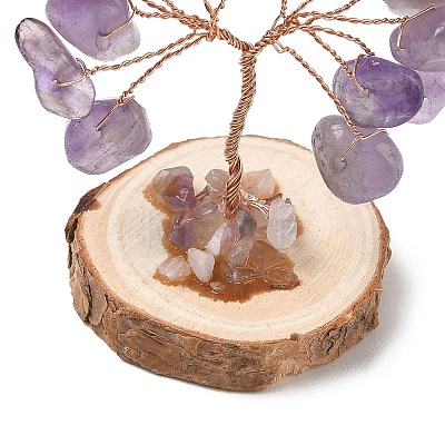 Natural Amethyst Chips Tree of Life Decorations GG-CBAEDF6-01P-1