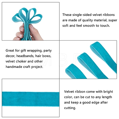 Velvet Ribbon SRIB-WH0006-18A-1