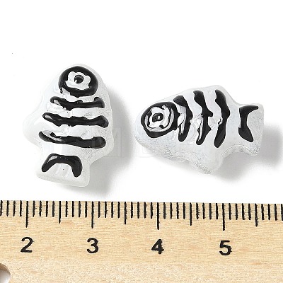 Baking Paint Glass Enamel Beads BLOW-D300-04G-1