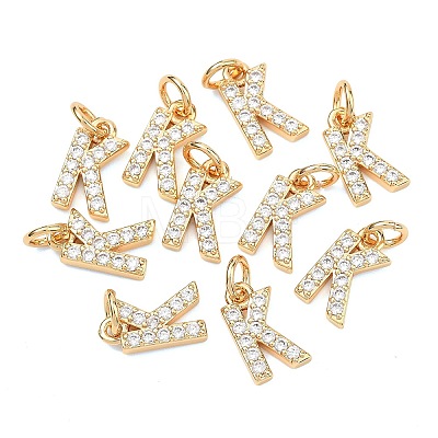 SHEGRACE Brass Micro Pave Clear Cubic Zirconia Pendants XGRQ29162-394G-K-1
