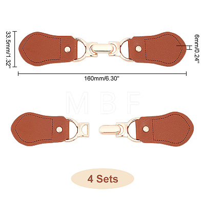 PU Imitation Leather Sew on Toggle Buckles DIY-WH0292-52-1
