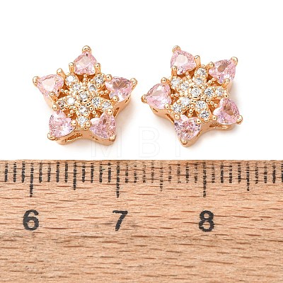 Brass Micro Pave Cubic Zirconia Beads CU-CBAEC99-33G-02-1
