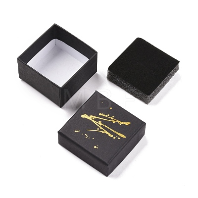 Hot Stamping Cardboard Jewelry Packaging Boxes CON-B007-01A-1