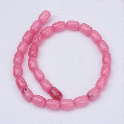 Barrel Shaped Gemstone Natural Rhodochrosite Stone Beads Strands G-S114-10-1