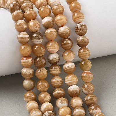 Natural Calcite Beads Strands GG-CBA23C7-A01-8mm-1