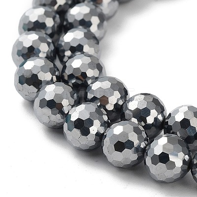 Natural Terahertz Stone Beads Strands G-P514-D01-01-1